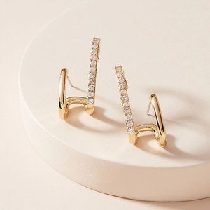 Anthropologie Rachel Post Cuff Earrings